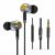Okun EP630MV, Easy Fit Metal Earphones with Mic and Volume Control Powerful Bass, Noise Isolating Headphones for Mobiles