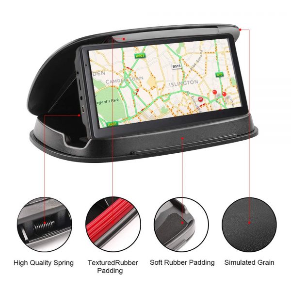Portable Dashboard Beanbag Friction Mount with Cell Phone Holder 
