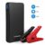 PUSHIDUN Jump Starter 400A Peak 6000mAh up to 2.5L Gas Engine, 12V Auto Jumper Battery Pack with Smart Jumper Cables, LED Flashlight with 3 Modes